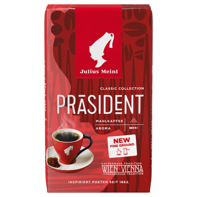 ≡ Купить Кофе Молотый Julius Meinl Prasident Fine Ground 250 г у ⚡ ...